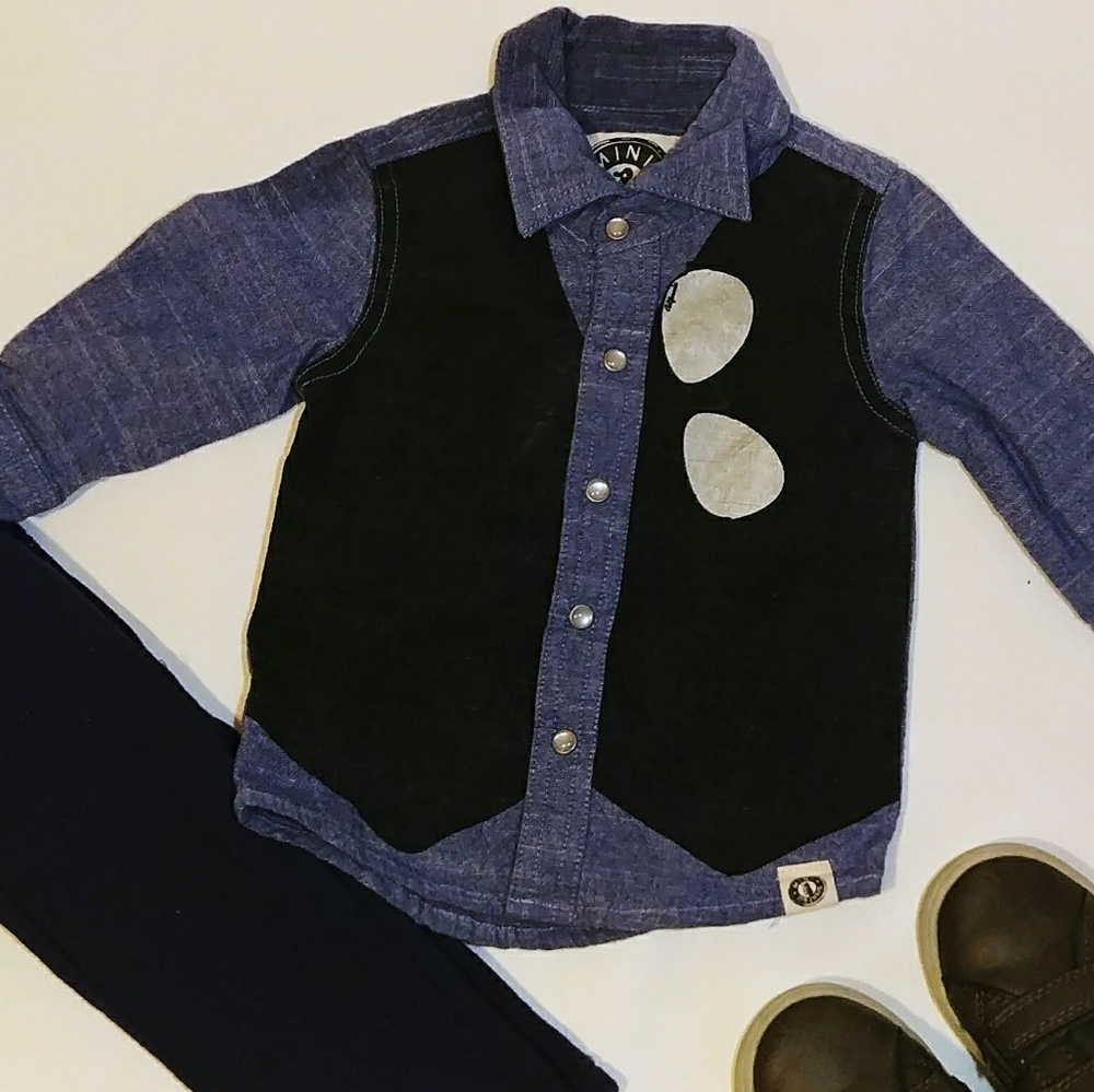 Mini Shatsu button up shirt Boys